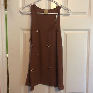 •Brownish tank top•